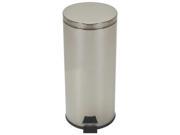 Tough Guy 8 gal. Round Silver Trash Can 4PGJ3