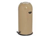 Tough Guy 10 gal. Round Beige Trash Can 6ZCL8
