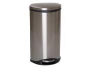 Tough Guy 13 gal. Oval Silver Trash Can 6ZCL2