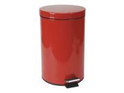 Tough Guy 3.5 gal. Round Red Trash Can 4PGJ2