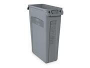 RUBBERMAID FG354060GRAY Utility Container 23 gal. Plastic Gray