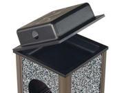 RUBBERMAID FGWU Ash Tray Black Textured 5 In.