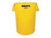 RUBBERMAID FG264360YEL Utility Container 44 gal. Plastic Yellow