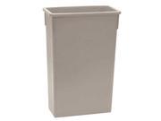 Tough Guy 23 gal. Rectangular Beige Trash Can 4PGV1