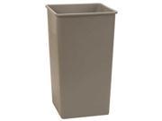 Tough Guy 19 gal. Square Beige Trash Can 4PGR9