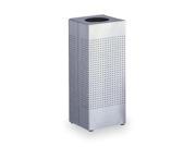 RUBBERMAID FGSC10SSPL Open Top Trash Can Square Stainles Steel