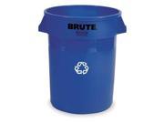 RUBBERMAID FG262073BLUE Recycling Container 20 gal Blue