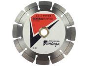 DIAMOND VANTAGE 0609CDUY1 2 Diamond Saw Bld Dry Sgmntd Rim 6 In Dia