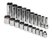 SK PROFESSIONAL TOOLS 89040 Socket Set SAE 3 8 in. Dr 20 pc G4460102
