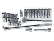 SK PROFESSIONAL TOOLS 4128 6 Socket Wrench Set SAE 1 2 in. Dr 28 pc G4433247