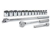 SK PROFESSIONAL TOOLS 4116 6 Socket Wrench Set SAE 1 2 in. Dr 16 pc G4443573