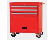 Westward 26 11 16 Rolling Cabinet 3 Drawers Red 32H882