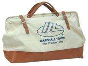 Marshalltown 20 General Purpose Tool Bag Brown White 831L