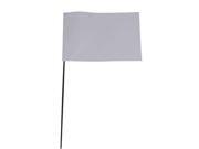 231W STD WHI Marking Flag, White, Blank, Vinyl, PK100 231W STD WHI Marking Flag, White, Blank, Vinyl, PK100