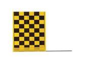 3JUV6 Marking Flag, Black/Yellow, Vinyl, PK100 3JUV6 Marking Flag, Black/Yellow, Vinyl, PK100