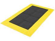 NOTRAX 621S4872BY Antifatigue Mat 4 ft. x 6 ft. Blk w Ylw
