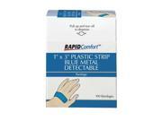 MEDI FIRST 67133 Metal Detectable Bandages Blue PK 100