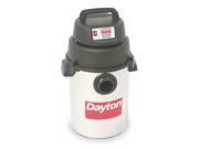 DAYTON 4TB90 Hang Up Wet Dry Vacuum 2 HP 6 gal. 120V