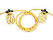 Lumapro Incandescent Yellow Black Temporary String Light 6YF72