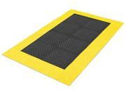 NOTRAX 621S3660BY Antifatigue Mat 3 ft. x 5 ft Black w Ylw
