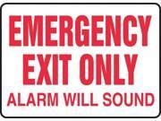 Emergency Exit Sign Accuform Signs MEXT921VA 10 Hx14 W
