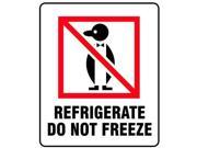 3 x 4 White Shipping Labels Refrigerate Do Not Freeze Pk100 3WRY5