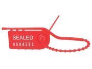 TYDENBROOKS 1061055 Pull Tight Seal 8 In HDPE Red PK 100