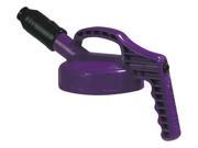 OIL SAFE 100507 Stumpy Spout Lid w 1 In Outlet Purple