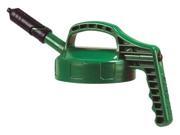OIL SAFE 100405 Mini Spout Lid w 0.27 In Out Mid Green