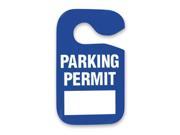 BATTALION 2XKE6 Parking Permit Blue W 3 In PK 5