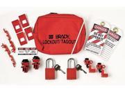 BRADY 99302 Portable Lockout Kit Pouch Electrical 13