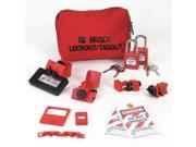 BRADY 99296 Portable Lockout Kit Pouch Electrical 12