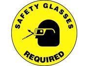 ACCUFORM SIGNS MFS208 Floor Sign 17In Safety Glasses Required