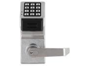 LOCDOWN PDL6100 26D Electronic Lock Brushed Chrome 12 Button