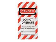 NORTH BY HONEYWELL ELA290 1 Lockout Tags Do Not Operate PK25