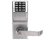 LOCDOWN DL6100IC26D Electronic Lock Brushed Chrome 12 Button