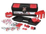BRADY 104796 Portable Lockout Kit 12 Electrical Valve