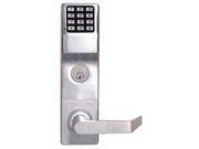 LOCDOWN DL6500CRR26D Electronic Lock Brushed Chrome 12 Button
