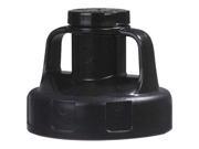 OIL SAFE 100201 Utility Lid w 2 In Outlet HDPE Black