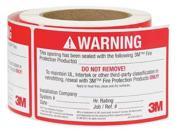 3M 54917 Label 5 In. Red White 250 Labels Roll