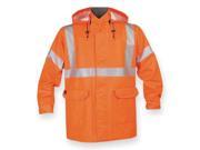 Nasco Arc Flash Rain Jacket with Hood Orange Flame Resistant M 4503JFOM