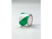 Green White Safety Warning Tape Value Brand 9MD063 W