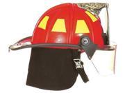 FIRE DEX 1910H253 Fire Helmet Red Traditional