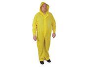 CONDOR 4PCF6 Coverall Rainsuit w Hood Ylw 4XL