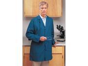 LANDAU LS 3163 CBP 42 Collared Lab Coat M Blue 35 In. L