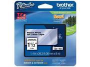 BROTHER TZe161 Label Tape Black Clear 26 1 5 ft. L