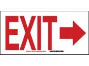 Exit Sign, Brady, 47034, 7 Exit Sign, Brady, 47034, 7