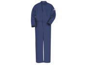 Bulwark Flame Resistant Contractor Coverall Navy Blue 3XL CEC2NV RG 56