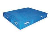 1MCR8G Plastic Pallet 48 L X 40 In W Blue
