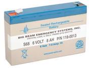 BIG BEAM S68 Battery Lead Calcium 6V 7Ah Faston